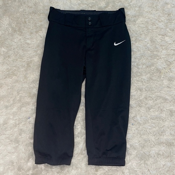 Nike baseball pants size youth small black girls boys softball baseball - Picture 1 of 7